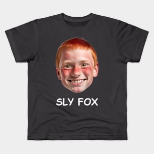 SLY FOX (White Text) Kids T-Shirt